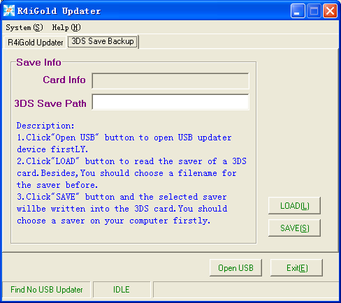 r4igold 3ds updater for 3DS Saver Backup